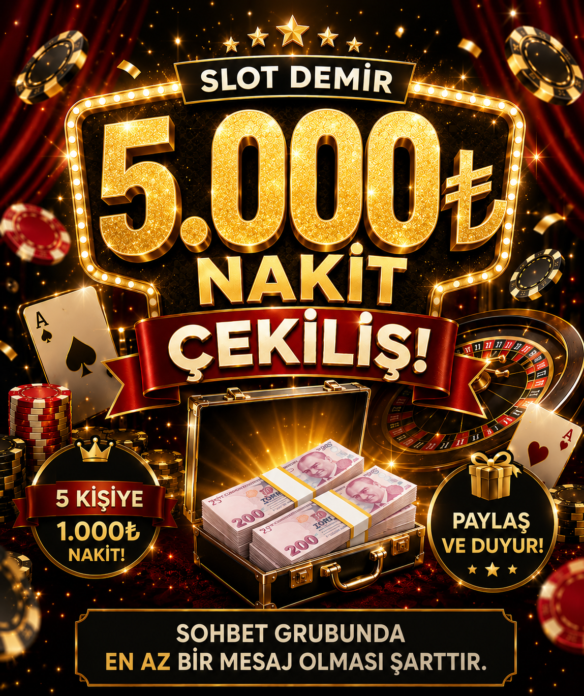 5.000TL NAKİT ÇEKİLİŞ