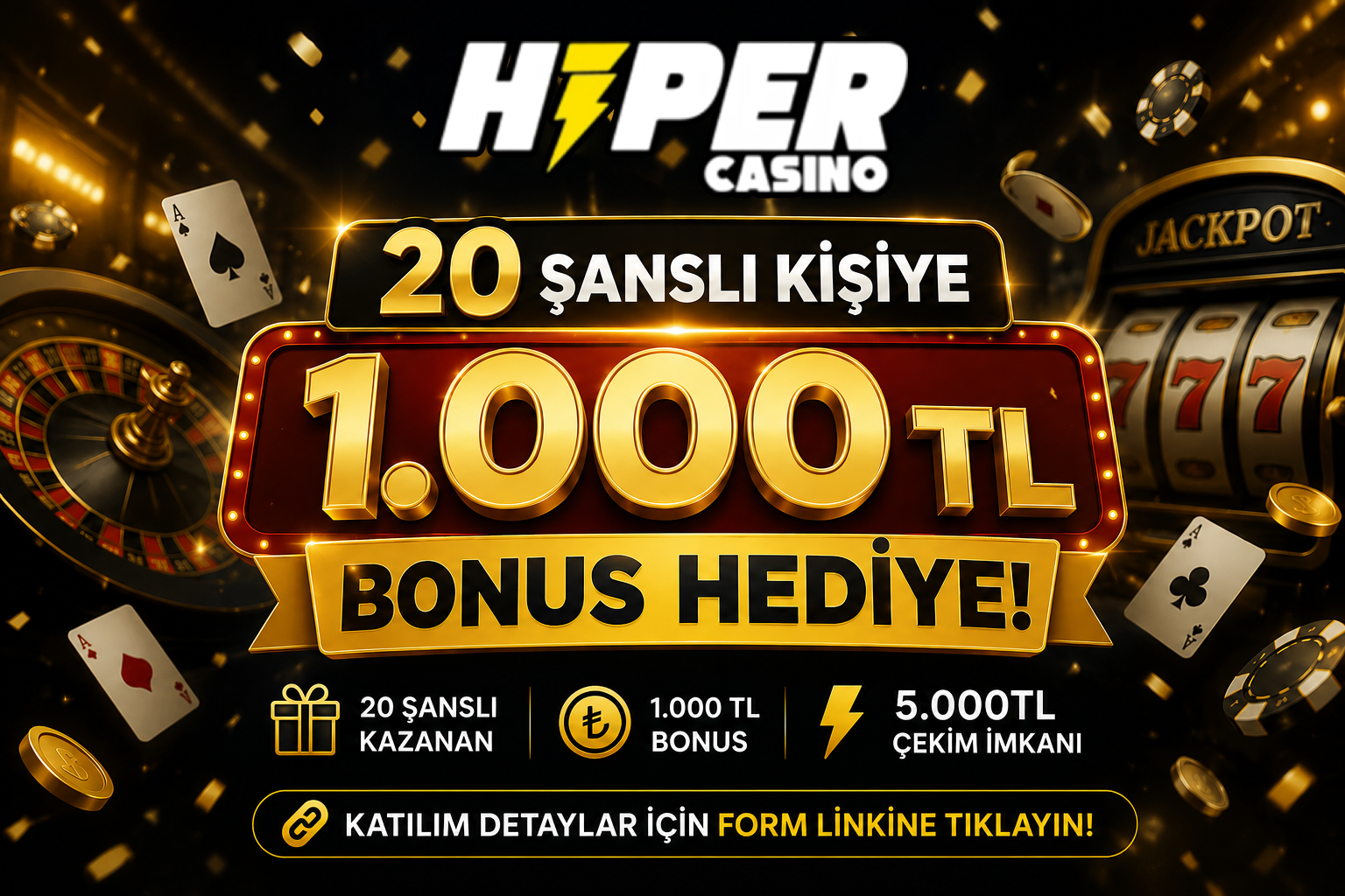 Hipercasino 1000 TL NAKİT